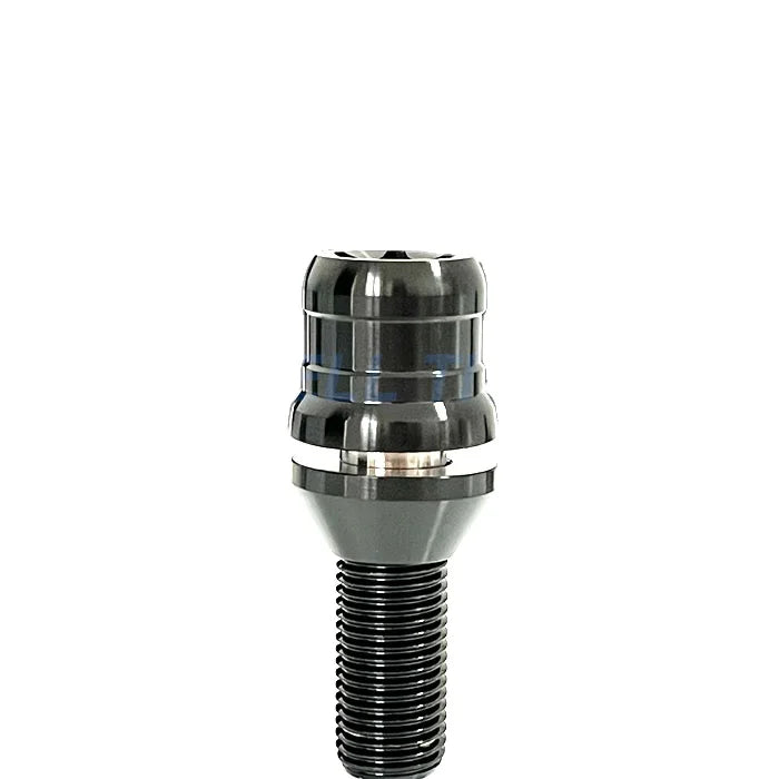 M14x1.5x28mm High Performance CNC Machined Titanium Gr5 Lug Bolts for with Wire EDM