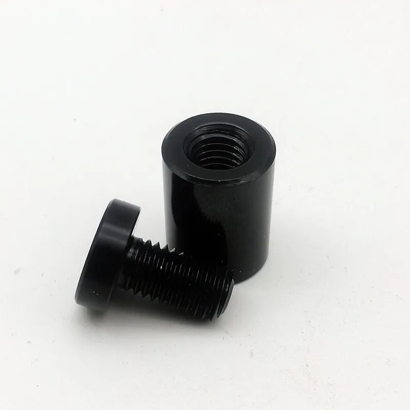 WAF-1520-BK Fasteners Aluminium Black Anodized Sign Standoffs Dia15x20mm 4mm Thickness Panel Supports Spacers for Glass Acryl