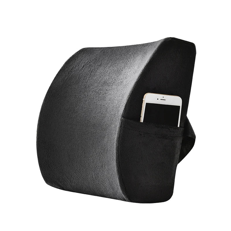 Wholesale 100% Memory Foam Comfort Back Cushion Non Slip Lumbar Support Pillow