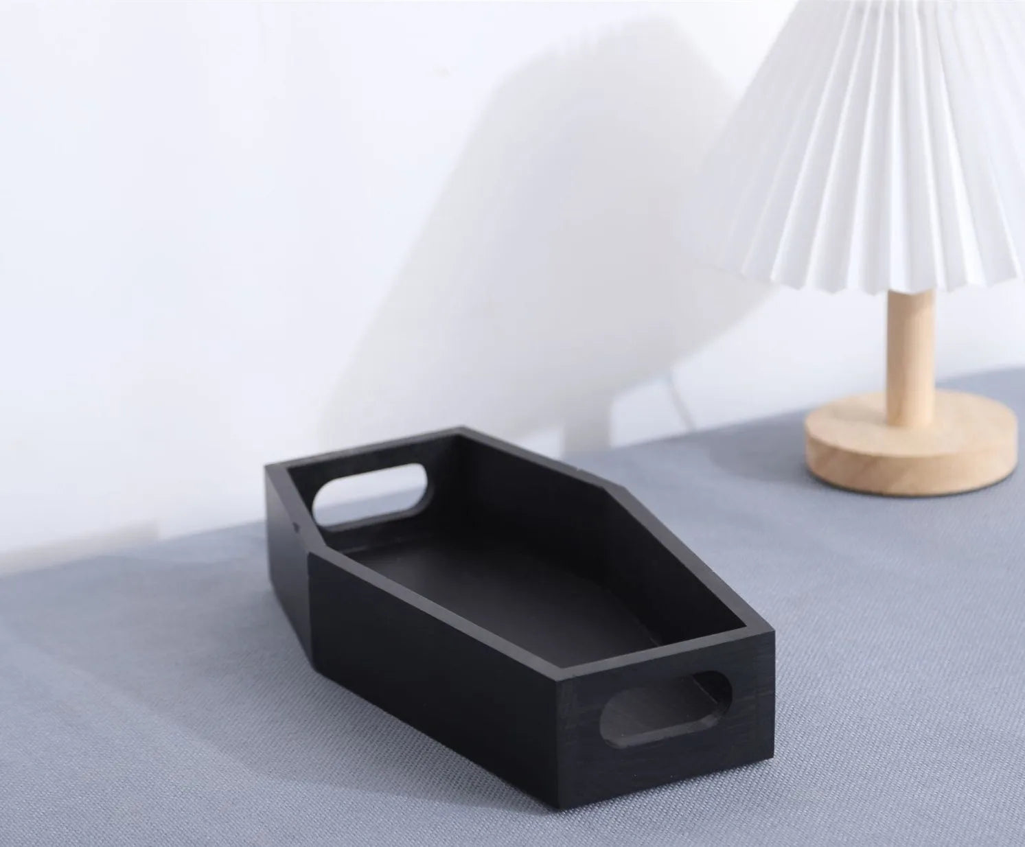 Coffin Tray Cupcake Stand Dessert Display Holder Spooky Gothic Home Decor for Cosmetics Crystal Candles or Bathroom Pen Holde