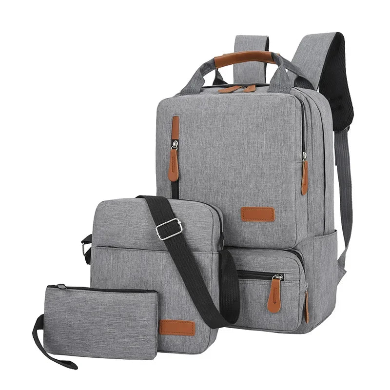 2024 New Large Capacity Waterproof Laptop Backpack with USB Port Waterproof Laptop 17-inch Computer Bag for Men's Office