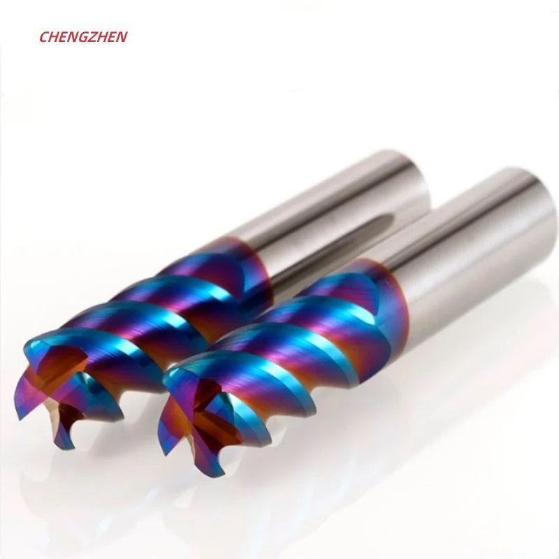 Customizable 4 Flutes OEM Tungsten Cobalt Alloy R Head End Mill AlTin Coated Wood Metal Planer Surface Processing R0.5R0.2R1R
