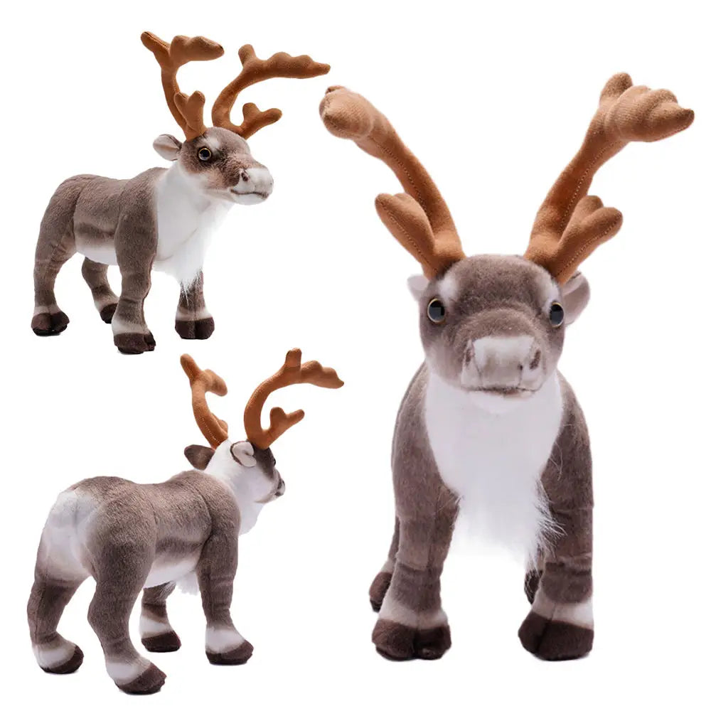 Greenmart OEM/ODM Christmas Elk Custom Made PP Cotton Filled Large Soft Plush Toy Stuffed Animal Kids Gift