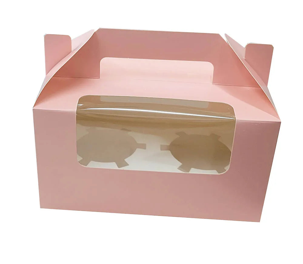 2pcs Matt Lamination Paperboard Cake Folders for Food Use Handmade Design