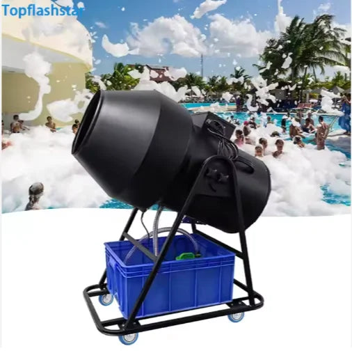 Topflashstar 3000W Foam Injection Machine Jet Foam Machine Cannon Party Outdoor Parties Swimming Pool Equipment