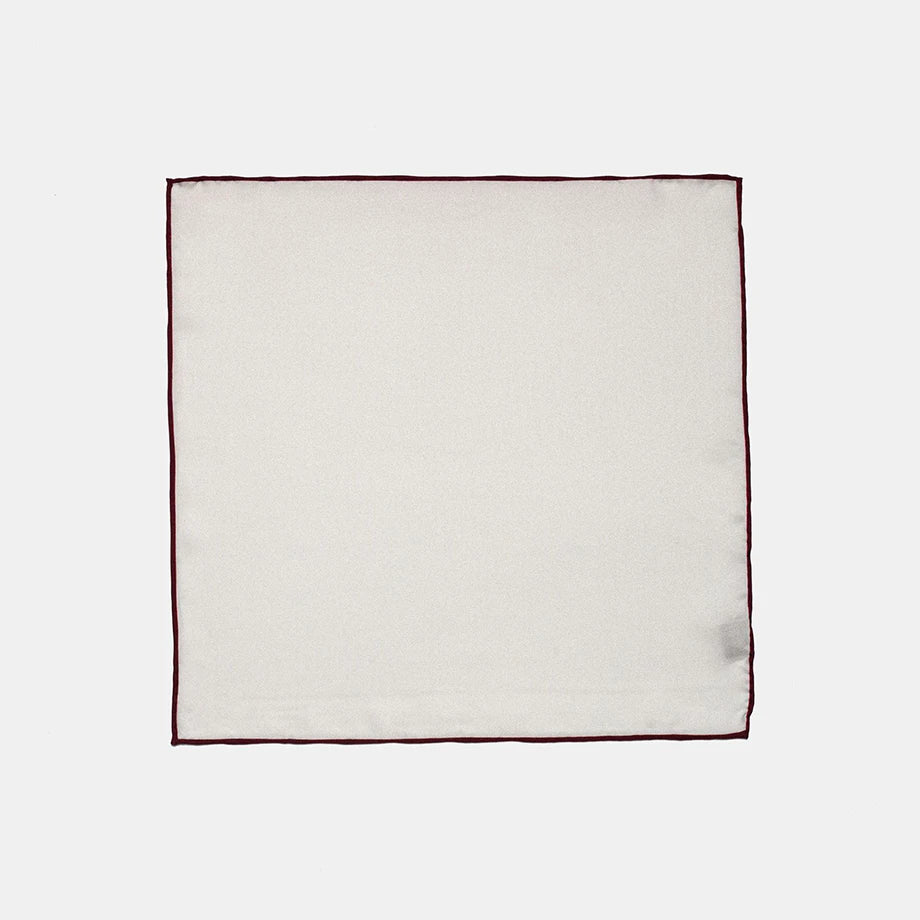 2024 New Style High-Grade Custom Plain Silk Handkerchief 100% Solid Silk Pocket Square Fashion Accessories Hand Rolled