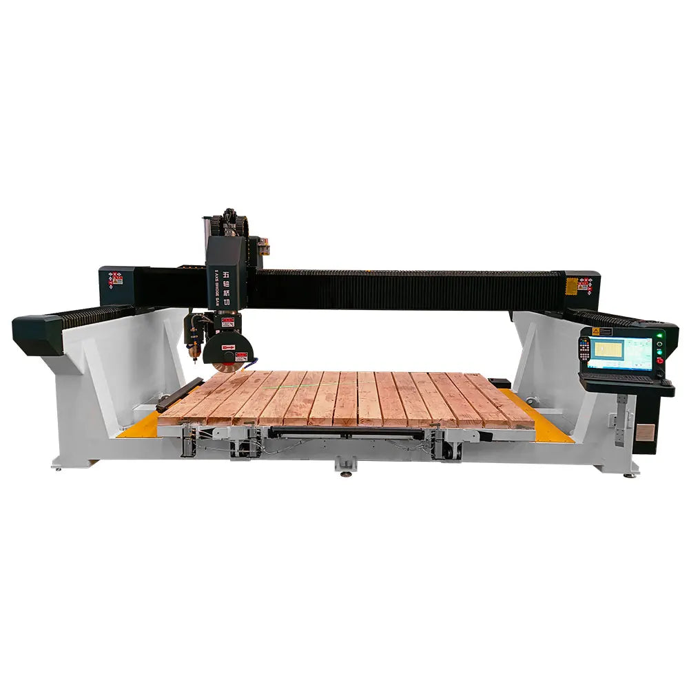 Granite Bridge Saw 5 Axis Cnc Stone Carving Machine