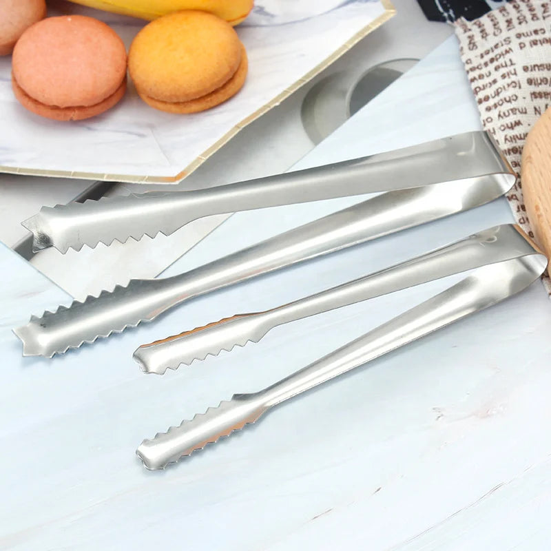 Modern Stainless Steel Kitchen Cooking Tongs Eco-Friendly Gold Serving Utensils Set for Salad Baking Food Barbecue Grilling