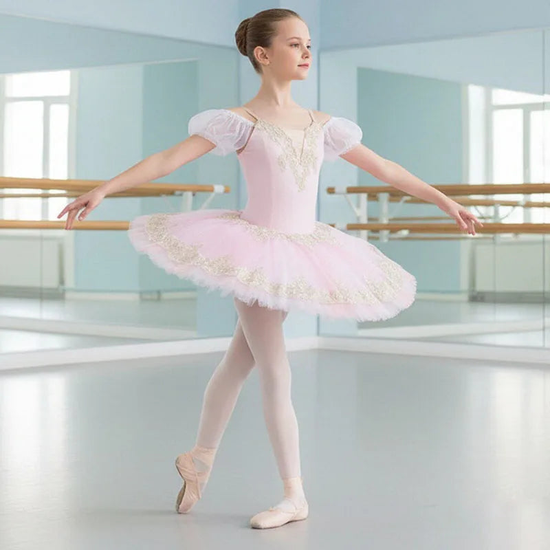 Professional Adult Women's Ballet Tutu Skirt Embroidered Swan Lake Tutu for Ballerina Parties Performance Wear for Kids' Danc