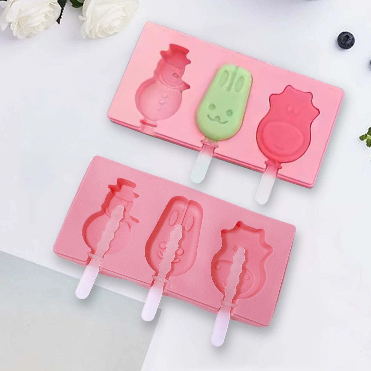 Mini Cake Cakesicle Silicone Popsicle Mold Eco-Friendly DIY Ice Popsicle Maker and Ice Cream Mold Tool