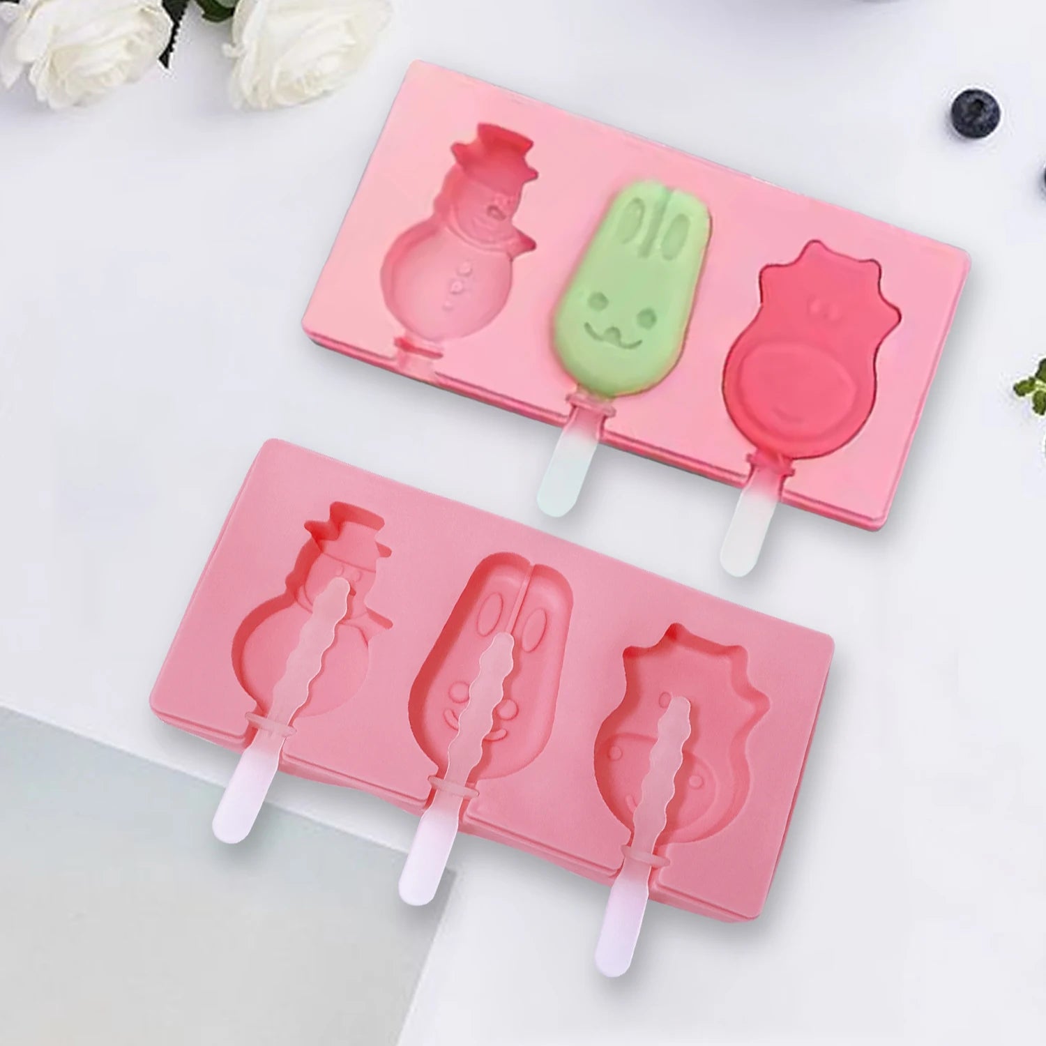 Mini Cake Cakesicle Silicone Popsicle Mold Eco-Friendly DIY Ice Popsicle Maker and Ice Cream Mold Tool