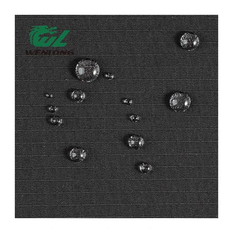RTS 65%Polyester 35%Cotton Waterproof Flame Retardant Woven Anti-Tearing Plain Dyed Black Camouflage Ripstop Fabric for Dress