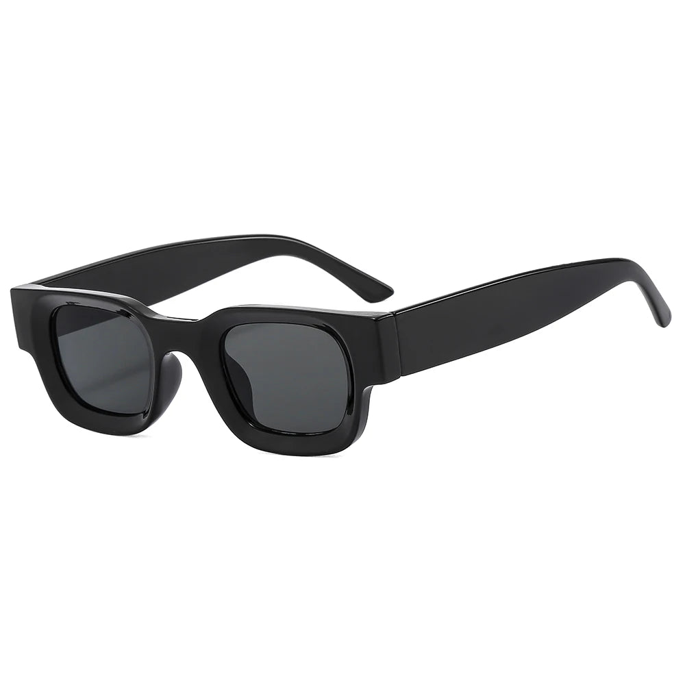2022 New Arrival Unisex Square Vintage Hip Hop Sunglasses New Fashion Gray Purple Frame Comfortable PC Material for Men Women