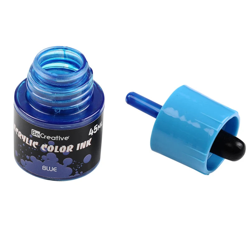 Becreative 45ml Highly Concentrated Colorful Acrylic for Ink Safe and Healthy Printing Inks