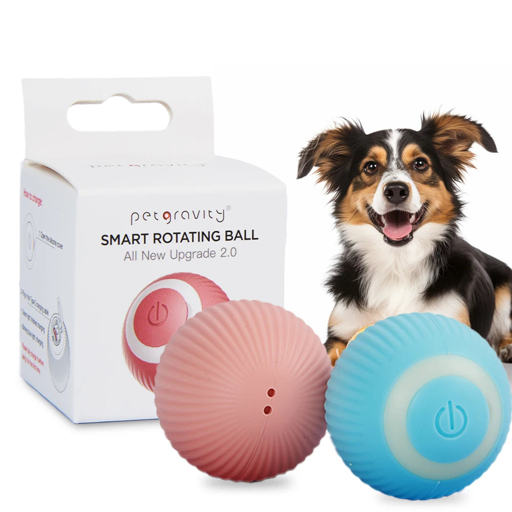Top Ranking Automatic Electric Cat Ball Toys Funny Rolling Ball Cat Interactive Toys Led Light Smart Cat Playing Toys
