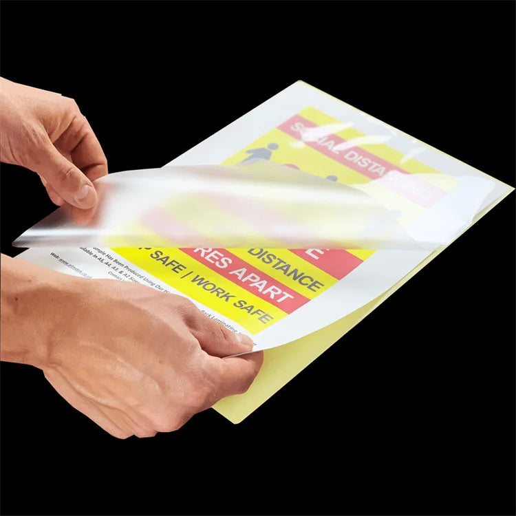 Sticky-Back A4 125mic Laminating Pouches Laminating Pouch Film Self Adhesive Hot Lamination Film