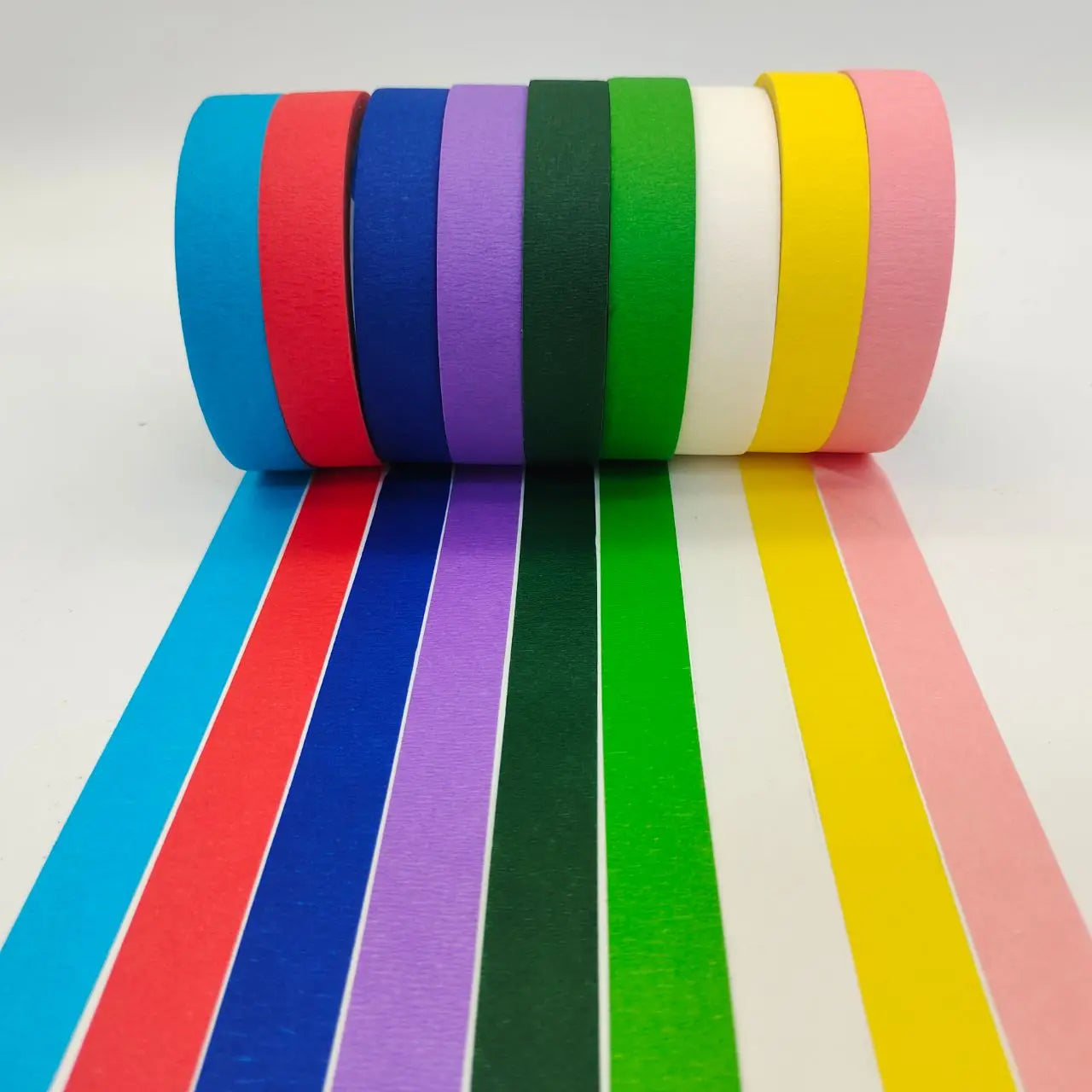 Manufacturer Directly Sales Heat Resistant UV Waterproof Crepe Paper White Masking Tape for Painting