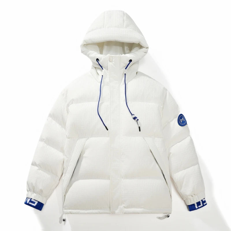 OEM Alike Mens Winter Casual Breathable Zipper Fashionable Grid Waterproof Puffer Coats Male Plus Size Down Coat