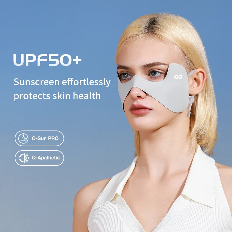 GOLOVEJOY XTJ127 Polyester Ice Silk Uv Outdoor Sun Protection Washable Reusable Cool Summer Mask Cover Eye Corner