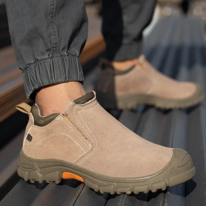 Men's Lightweight Steel Toe Sport Mesh Safety Shoes Breathable Work Industrial Personal Protective Equipment for Winter Facto