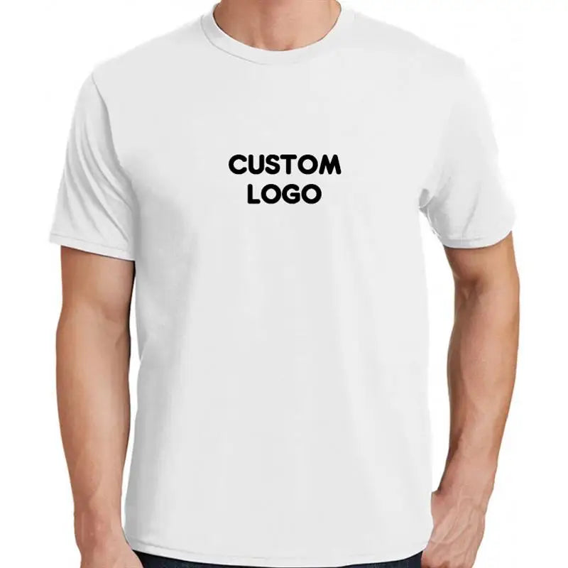 180g 7900 Custom Logo Blank Cotton Tshirt American Size Wholesale Men's Plain T-shirts Solid Color 100% T Shirt