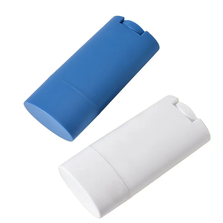 50ml 75g Oval Deodorant Stick Container Refillable 75ml Twist up Empty Deodorant Packaging Tube