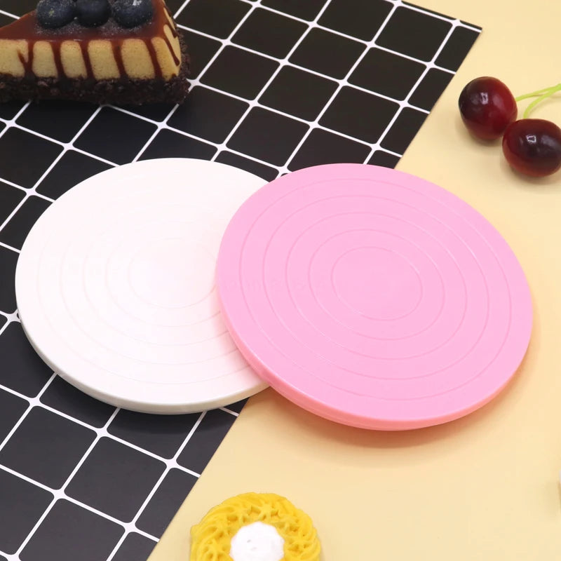 2024 Chinese Factory Kitchen Tools Quality Factory Direct Wholesale Plastic Cake Turntable Baking Tools Cake Dessert Turntabl
