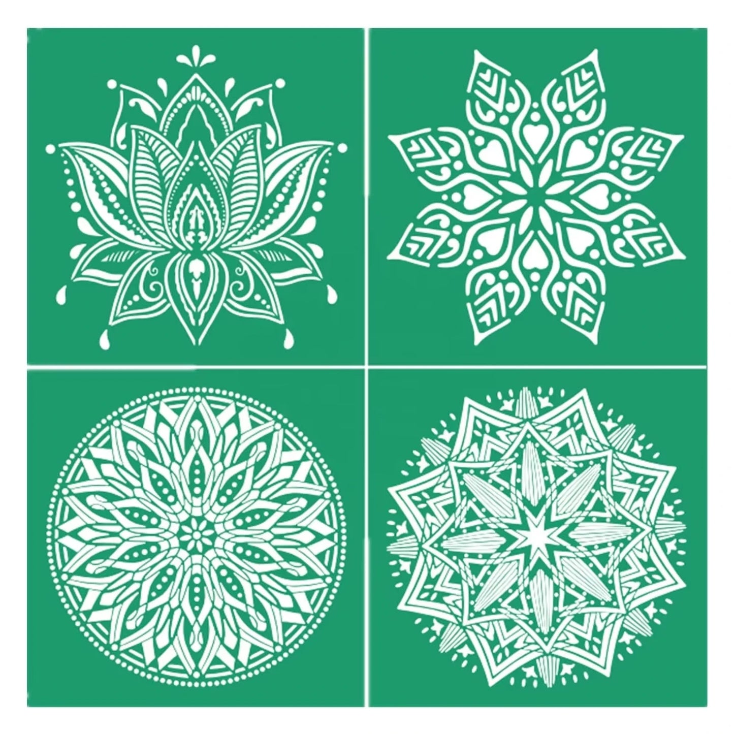 Reusable Silk Screen Stencils Mandala Stencils Adhesive Stencils for Painting on Wood DIY Home Decor