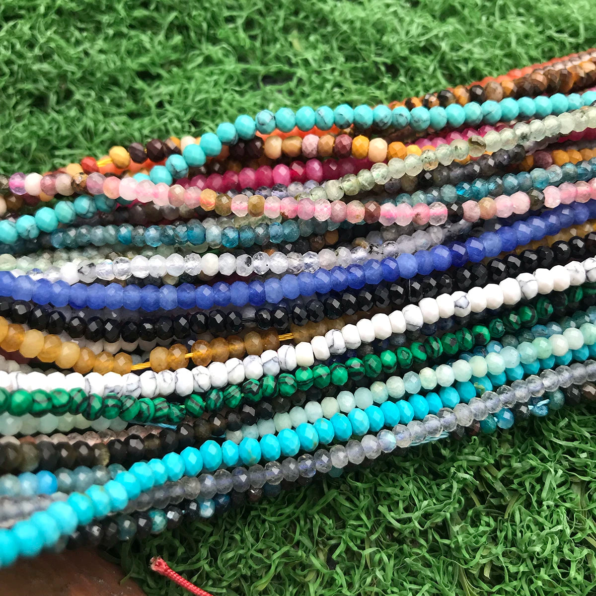 Hui Rui Wholesale 3*4mm 4*3mm Natural Amethyst Faceted Jade Bead Rondelle Gemstone Beads Rondelle Saucer Stones Beads for Diy