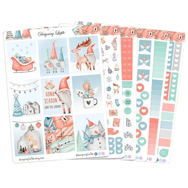 Customized Sticker Paper Sheets Books for Scrapbooking Journal and Planner Writable Kiss Cut Deco Sticker Sheet