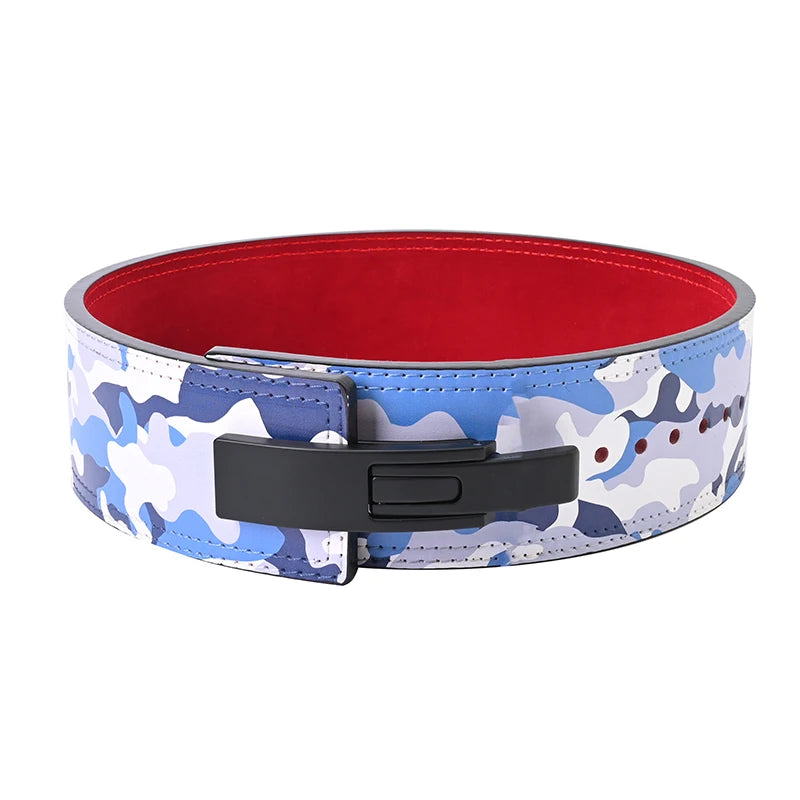 Customized Cowhide Breathable Unisex Back Support Weightlifting Belt with Power Design and Own Logo