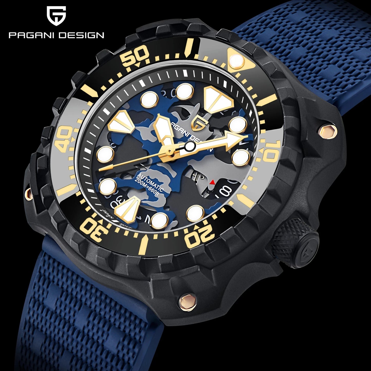 PAGANI DESIGN 2022 New 009 Commander Men Automatic Watches Japan NH35A Movement Top Luxury Brand Men Mechanical Watch Waterpr