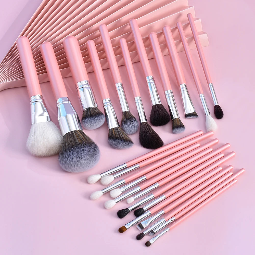 Complete Makeup Brush Set With Case Professional Face Eye Brushes Soft Fluffy Synthetic Beauty Tools Factory Supplier
