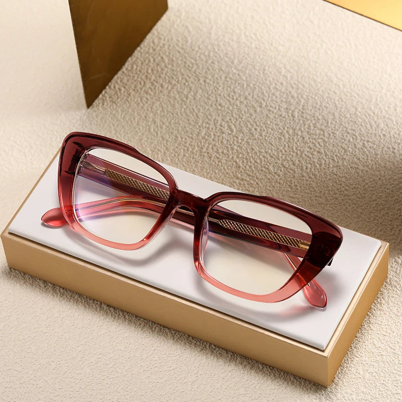 MS 81050 2024 New Women Square Frame TR90 Optical Anti-Blue Light Glasses Frame Fashion Colorful Eyewear Custom Photochromic