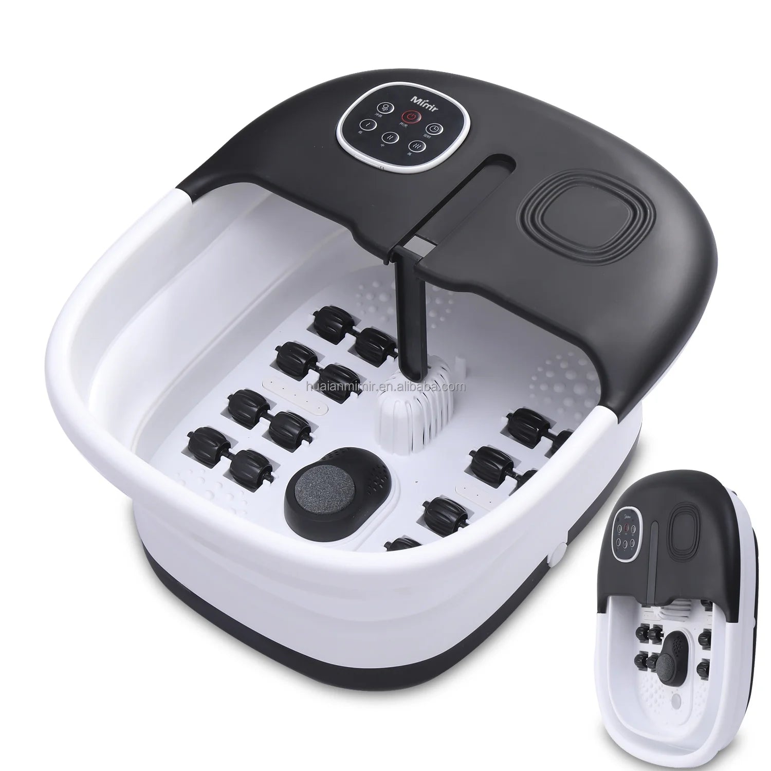 Multifunction Folding Foot Spa Massager Warm Water Bubble Massage Adjustable Temperature Timer 4.5-6L Capacity Full Feed Roll