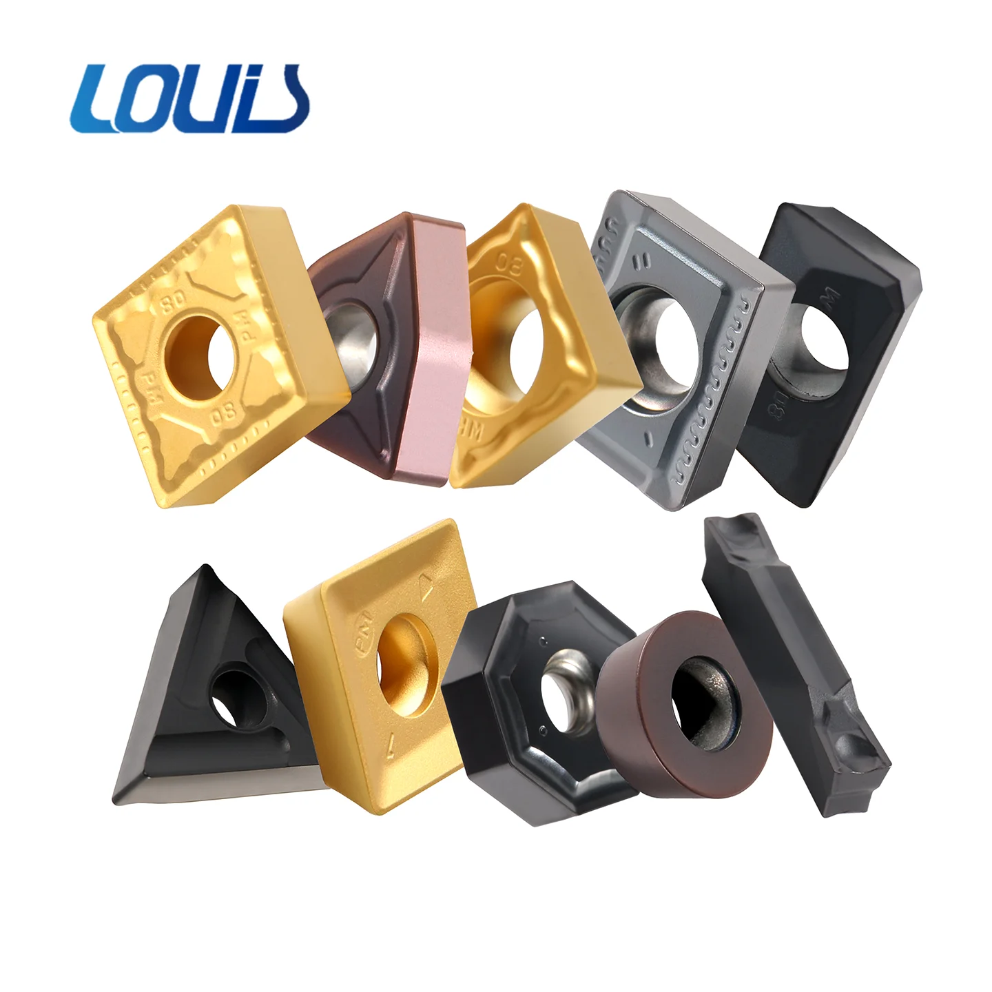 Replace ZCC-CT Alloy Inserts CVD Coated Stainless Steel TNMG WNMG XSEQ MPHT Full Range Super-hard Inserts LOUIS Brand