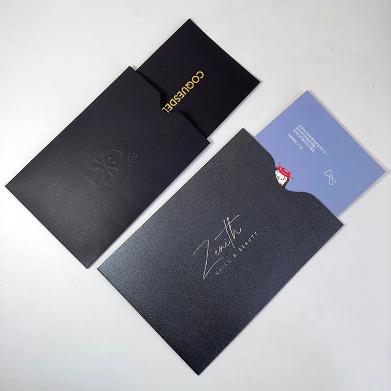 Custom Printed Hotel Room Keycard and Gift Card Wallet Envelope Credit Card Holder Paper Envelopes