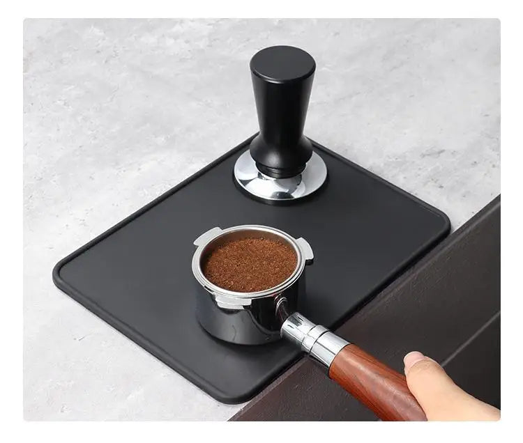 2024 Espresso Tamping Flat Coffee Mat Silicone Tamper Mat Waterproof Heat Resistant Coffee Espresso Silicone Pad Mat
