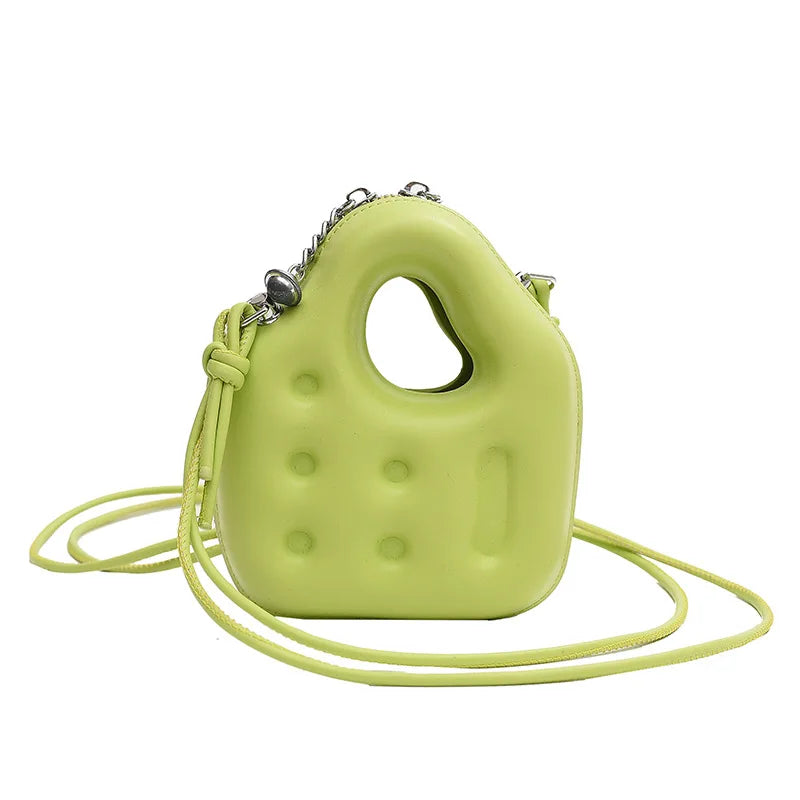 Candy Color Mini Special-shaped Bag Biscuit Crossbody Lipstick Handbag High-end Children's Bag