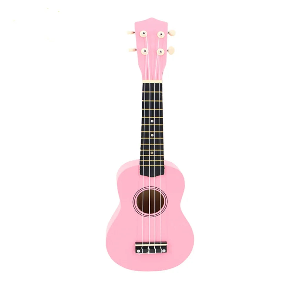 Wholesale Music Musical Instruments Beginners Students Children 21 Inch Pink Round Hole Ukulele Small Guitar