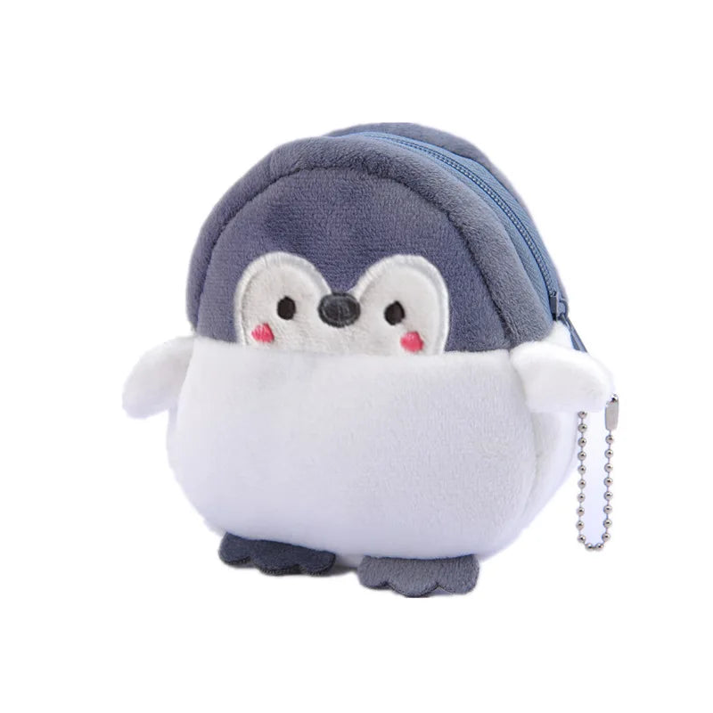 Manufacturer Wholesale New Supply Cute Little Penguin Coin Purse Lipstick Bag Data Cable Bag Plush Toys Coin Bag