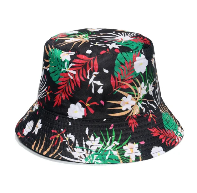 Floral Tropical Printed Under Brim Lifeguard Hats Customized Straw Hat Beach Straw Hat Hawaiian