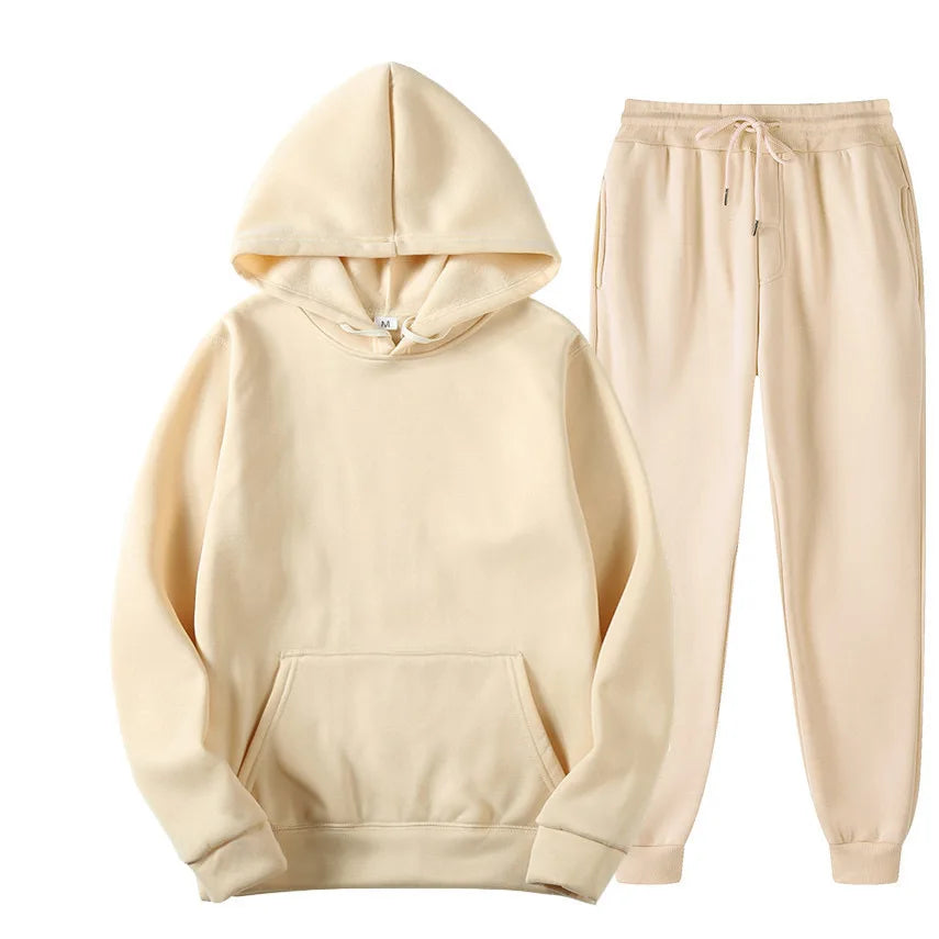 Wholesale Hoodies Plain Plus Size Unisex Sweat Track Women Sweat Suits Set Men's Jogging Track Custom With Logo Tracksuits