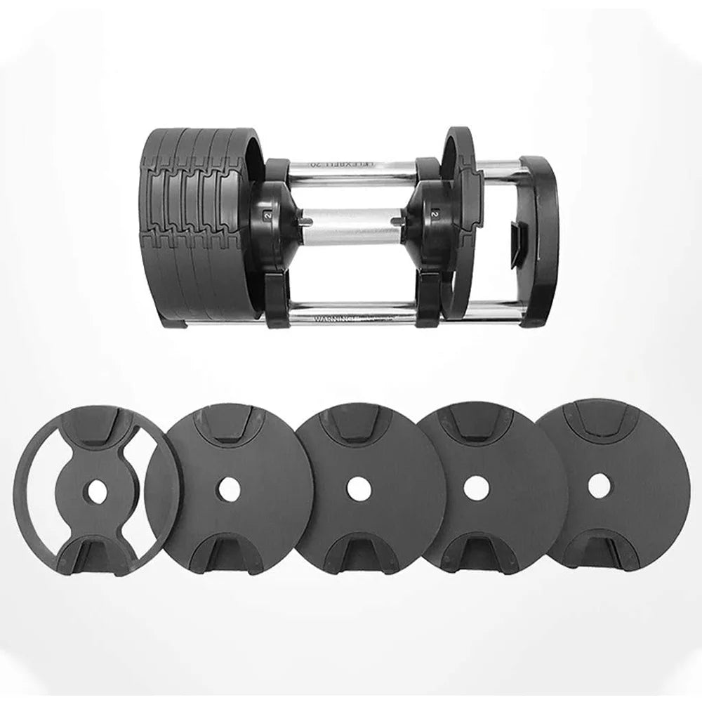 JKL JKL-A01 Adjustable Dumbbell Set with Stand 20kg/32kg Steel Home Use Unisex Fitness Weight Lifting Dumbbells