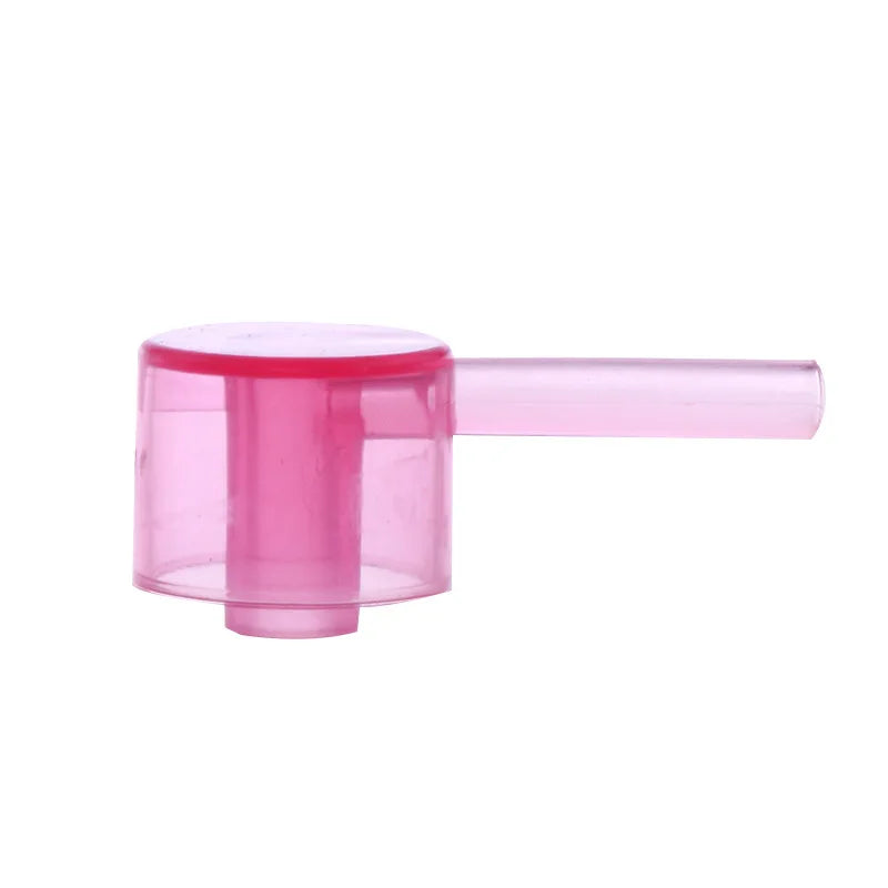 Cheap Price Small Size Portable Glass Perfume Spray Bottle Transparent Pink Color Plastic Dispenser Press Tool