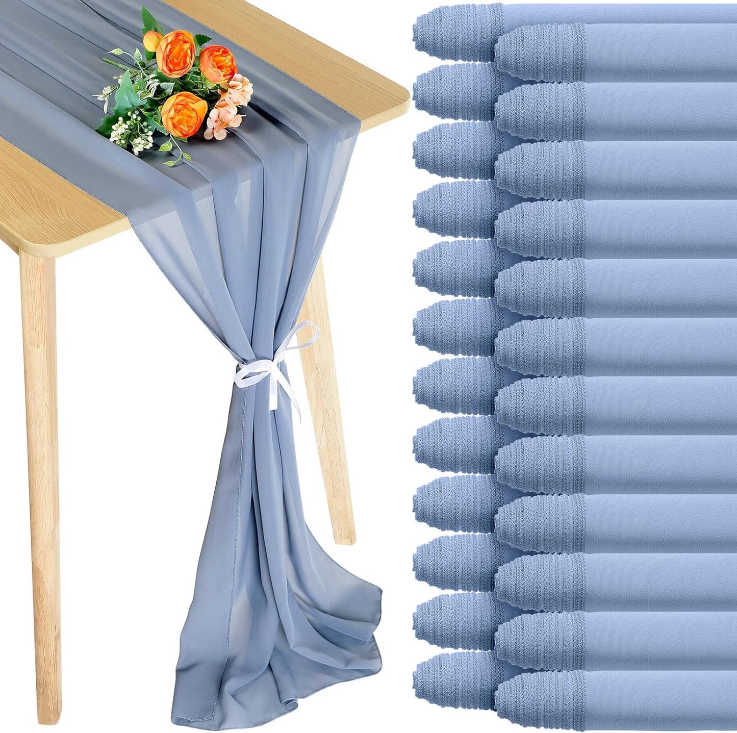Chemin De Table Mariage Purple Tabes Table Runner Runers Luxury Plain Color Wide Blush Pink Chiffon Table Runner for Wedding