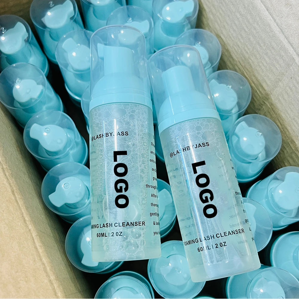 Lashshampoo Private Label Lash Supplies Vegan Eyelash Extension Cleanser Lash Shampoo Set Lash Wash Foam