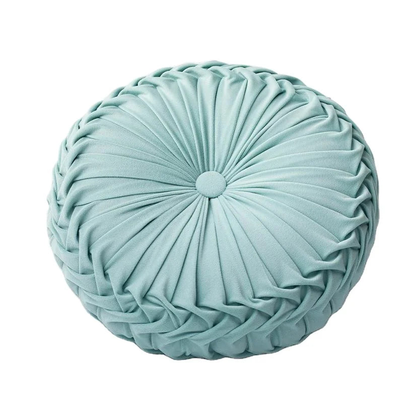 New Arrival Handmade Embroidered Luxury Velvet Pumpkin Pillow Solid Color Anti-Slip Portable Customized Colors Chair Use Home