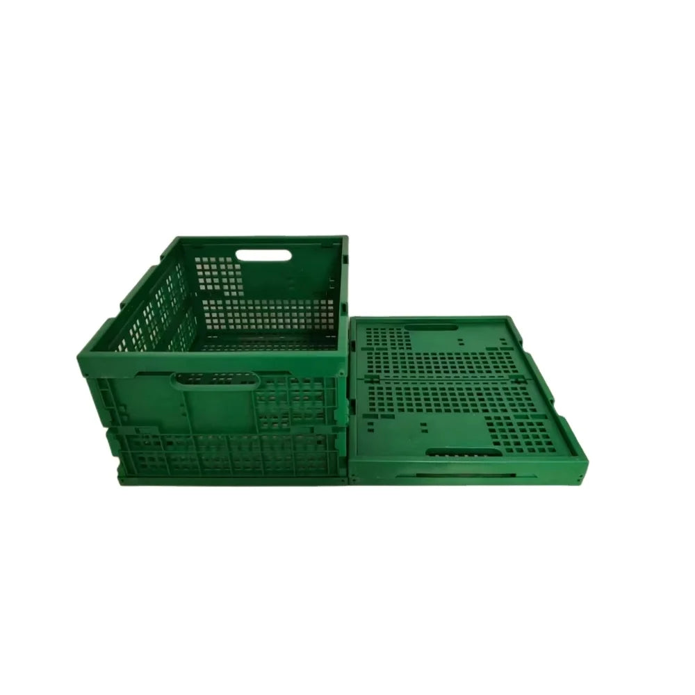 JOIN Commercial Plastic Folding Boxes Storage Stackable Moving Shipping Collapsible Turnover Vegetables and Fruit Foldable Cr