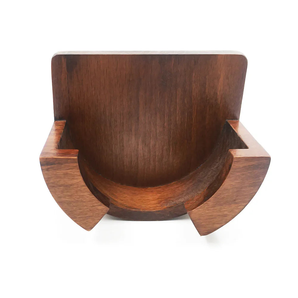 Coffee Accessories Wooden Coffee Portafilter Wall Rack Holder 51/53/58 mm for Household Commerce